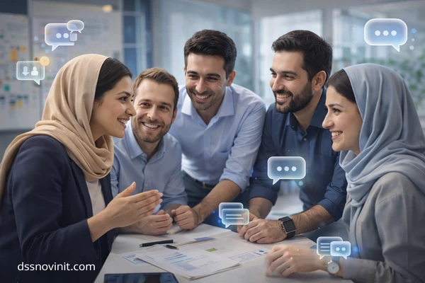 چت سازمانی در تسکینو